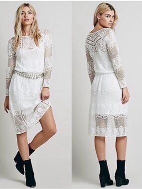 bardot vienna lace overlay dress Bardot Vienna Lace Overlay Dress Dusty Blue Size 4 XS Extra Small